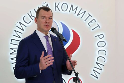 В ОКР состоялась церемония открытия бюста одного из основателей Международного олимпийского комитета Алексея Бутовского