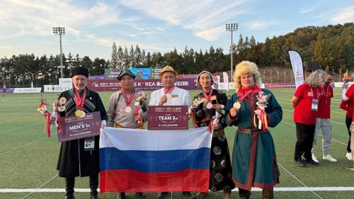 Сборная России завоевала золото и бронзу на Кубке мира по стрельбе из традиционного лука в Южной Корее