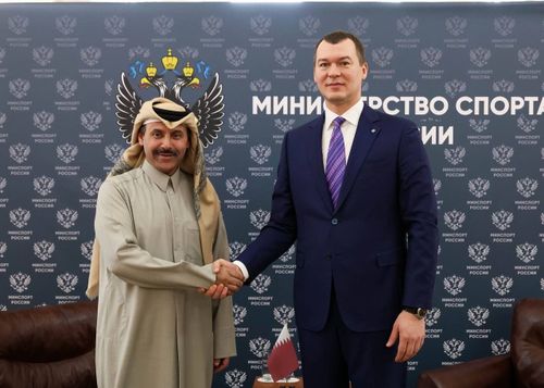 Михаил Дегтярев встретился с Послом Катара в России Шейхом Ахмедом бин Насером бин Джасемом Аль-Тани