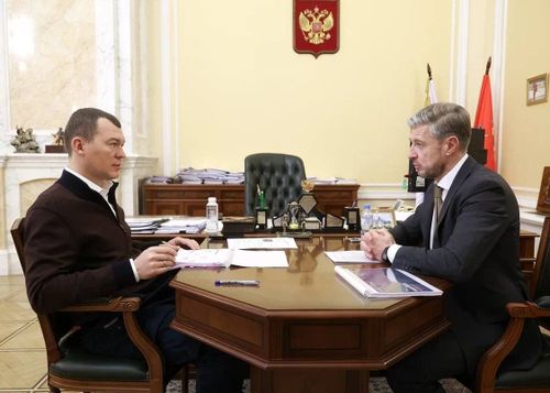 Михаил Дегтярев провел встречу с президентом Федерации падела России Алексеем Золотаревым