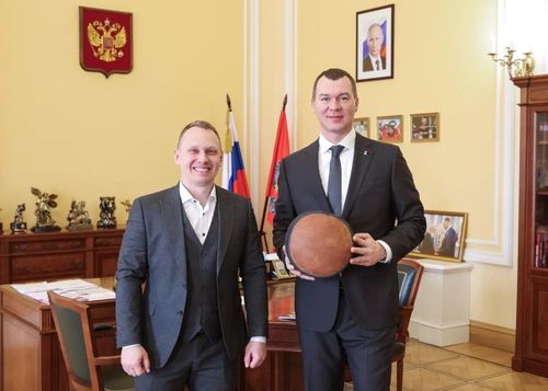 Михаил Дегтярев встретился с президентом Федерации килы России Дмитрием Черняком