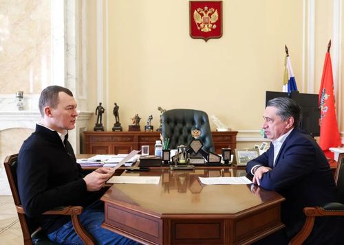 Михаил Дегтярев встретился с предпринимателем Олегом Сиенко