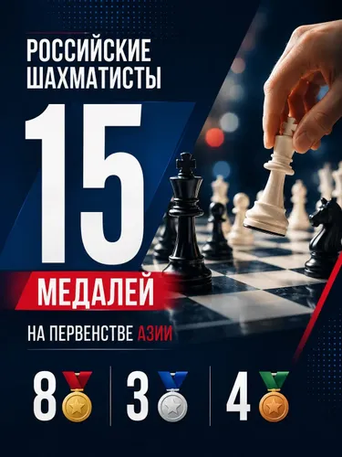 Российские шахматисты триумфально выступили на первенстве Азии