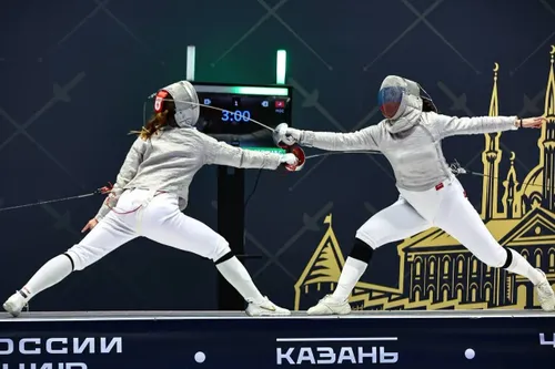 Софья Великая и Камиль Ибрагимов - чемпионы России по фехтованию на саблях