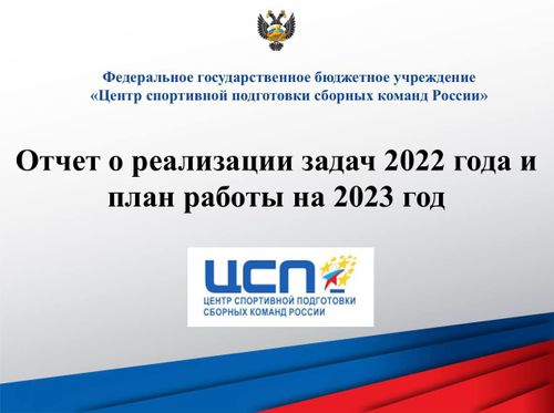 Отчет о реализации задач 2022 года и план работы на 2023 год