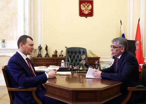 Михаил Дегтярев встретился с губернатором Тульской области Дмитрием Миляевым