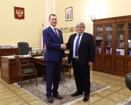 Михаил Дегтярев обсудил развитие спорта в Кабардино-Балкарии с главой республики Казбеком Коковым