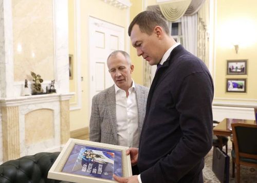 Михаил Дегтярев обсудил выступление российских дзюдоистов на турнире в Абу-Даби с президентом Федерации дзюдо России Сергеем Соловейчиком