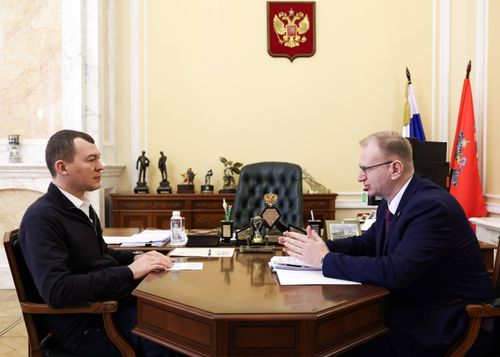 Михаил Дегтярев встретился с президентом Комитета национальных и неолимпийских видов_спорта России Борисом Гришиным